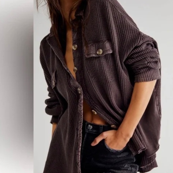 Free People One Scout Jacket - Mole - Picture 2 of 5